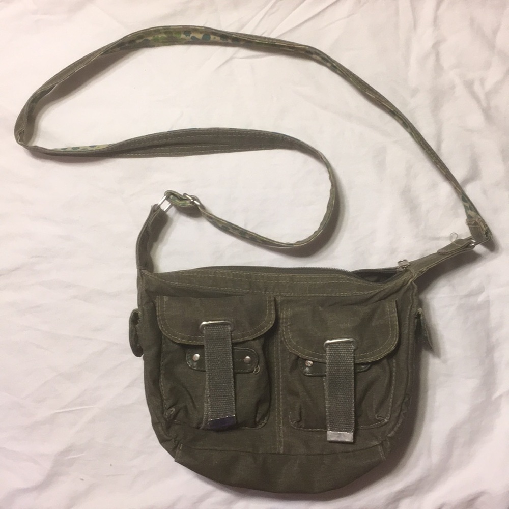 Forest Green Side Satchel